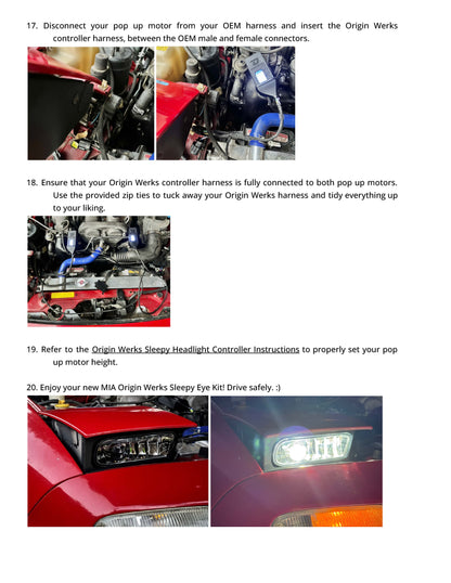 MIA Miata Sleepy Headlights